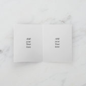 折り曲げ招待状性別表示パーティーカスタム文字 招待状 (内部)