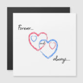 折り曲げ招待状 マグネット招待状 (正面/裏面)