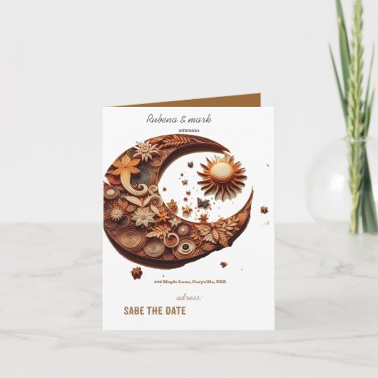 折り曲げ招待状 招待状 (正面)