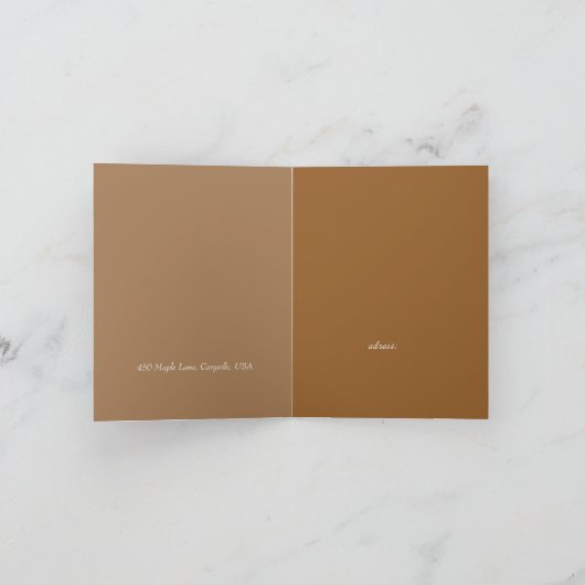 折り曲げ招待状 招待状 (内部)