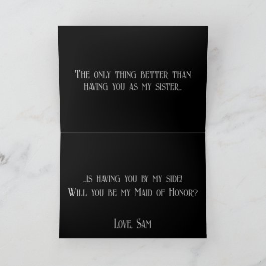 折り曲げ招待状 招待状 (内部)