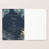 折り曲げ招待状 箔カード (内部)