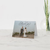 折り曲げ結婚サンキューカード サンキューカード (正面)