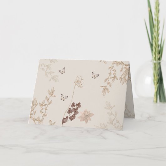 折り曲げ結婚式招待状 招待状 (正面)