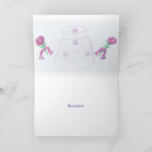 折り曲げ結婚式招待状 招待状 (内部)