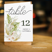 折り曲げ繊細なパンパステーブル番号テンプレート ノートカード