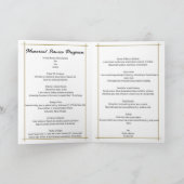 折り畳まれたお知らせカードの命日を祝う 案内状 (内部)