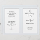 折り畳まれたカト結婚リック式プログラム (正面/裏面)