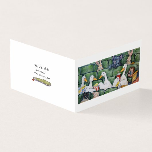 折り畳まれたカードの中のアヒル (外部)