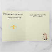 折り畳まれたグリーティングカードが手術を受ける カード (内部)