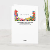 折り畳まれたグリーティングカードを喜ばせる カード (裏面)