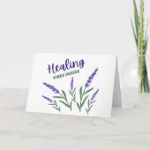 折り畳まれたグリーティングカード内の癒しの雰囲気 カード (正面)