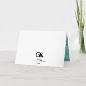 折り畳まれたグリーティングカード カード (裏面)