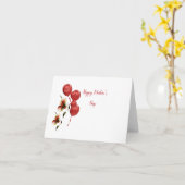 折り畳まれたグリーティングカード カード (黄色い花)