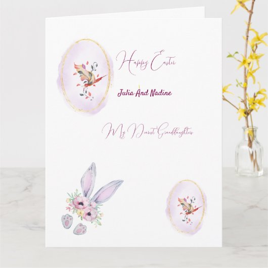 折り畳まれたグリーティングカード カード (黄色い花)