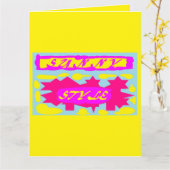 折り畳まれたグリーティングカード カード (黄色い花)