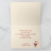 折り畳まれたグリーティングカード カード (内部)