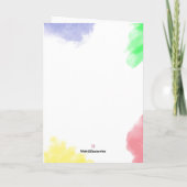 折り畳まれたグリーティングカード カード (裏面)