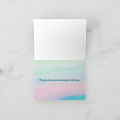 折り畳まれたグリーティングカード(大事な行事) ノートカード (内部)