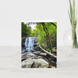 折り畳まれたグリーティングカード（滝） カード