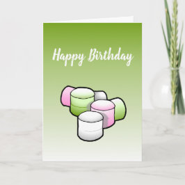 折り畳まれたグリーティング誕生日カードのMarshmallow カード
