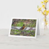 折り畳まれたグリーティ空白のングカード「ロックイン」 カード (黄色い花)