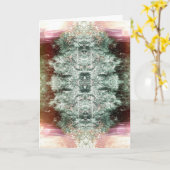 折り畳まれたグリーティ賛美ングカードをキャプチャ カード (黄色い花)