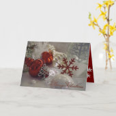 折り畳まれたケルトの木のクリスマスカード カード (黄色い花)