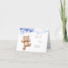 折り畳まれたサンキューカードで赤ちゃんシャワー。 サンキューカード