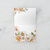 折り畳まれたサンキューカードフローラロマン結婚ティック サンキューカード (内部)