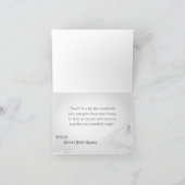 折り畳まれたサンキューカードペンギンがライフグレーに サンキューカード (内部)