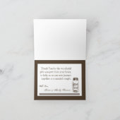 折り畳まれたサンキューカードメイスンジャカントリー素朴ヴァス サンキューカード (内部)