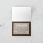 折り畳まれたサンキューカードメーソンジャールストリングライツバー サンキューカード (内部)