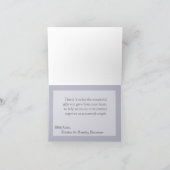 折り畳まれたサンキューカード冬ワンダーランドツリーズスノー サンキューカード (内部)