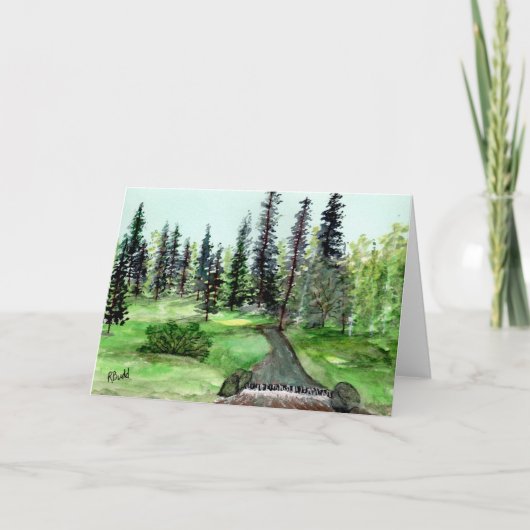 折り畳まれたサンキューカード平和的ストリーム サンキューカード (正面)