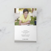 折り畳まれたシンプルTHANKモダングレークール サンキューカード (内部)