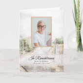 折り畳まれたビーチ葬儀社への下車徒歩 プログラム (正面)