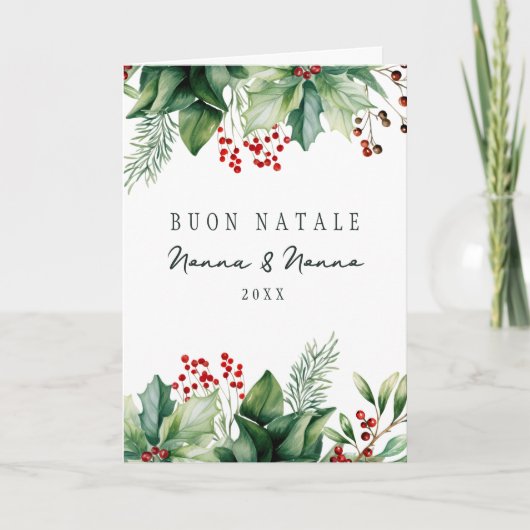 折り畳まれたホリデーカード シーズンカード (正面)