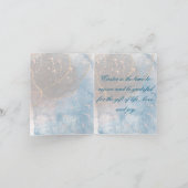 折り畳まれたホリデーカード シーズンカード (内部)