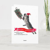 折り畳まれたホリデーカード シーズンカード (裏面)