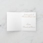 折り畳まれたホリデーカード シーズンカード (内部)