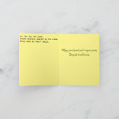 折り畳まれた共感書 サンキューカード (内部)