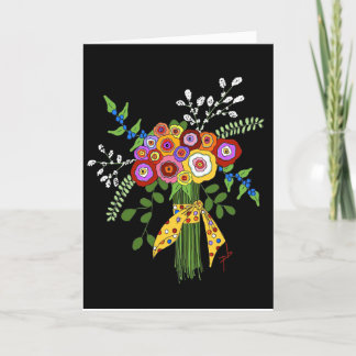 折り畳まれた友情カード。 サンキューカード