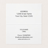 折り畳まれた名刺テンプレート（カナダ国旗あり） 名刺 (内部フラット)