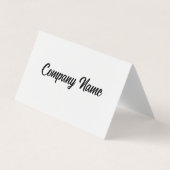 折り畳まれた名刺テンプレート（カナダ国旗あり） 名刺 (正面)