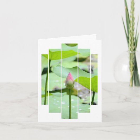 折り畳まれた感謝のカード サンキューカード (正面)