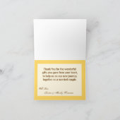 折り畳まれた感謝カード サンライズ ウィートカントリー ルースティック サンキューカード (内部)