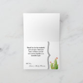 折り畳まれた感謝カード ボホ ラマ ボヘミアンチェリーカクタス デ サンキューカード (内部)