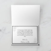 折り畳まれた感謝カード 夏の愛と貝殻 サンキューカード (内部)