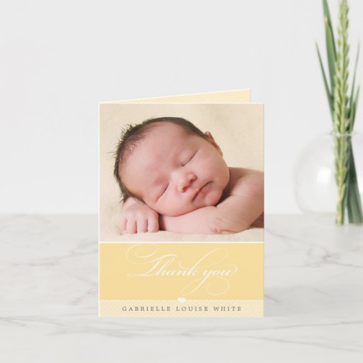 折り畳まれた感謝カード :: 素敵な２型 サンキューカード (正面)